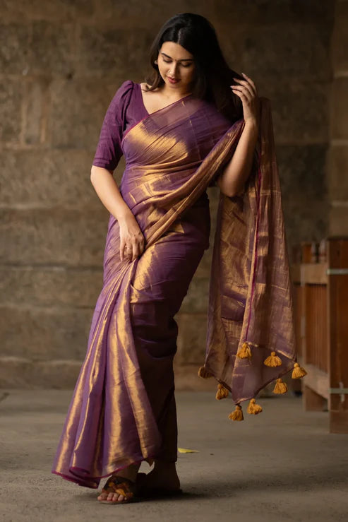 Evara Tissue Cotton Sarees