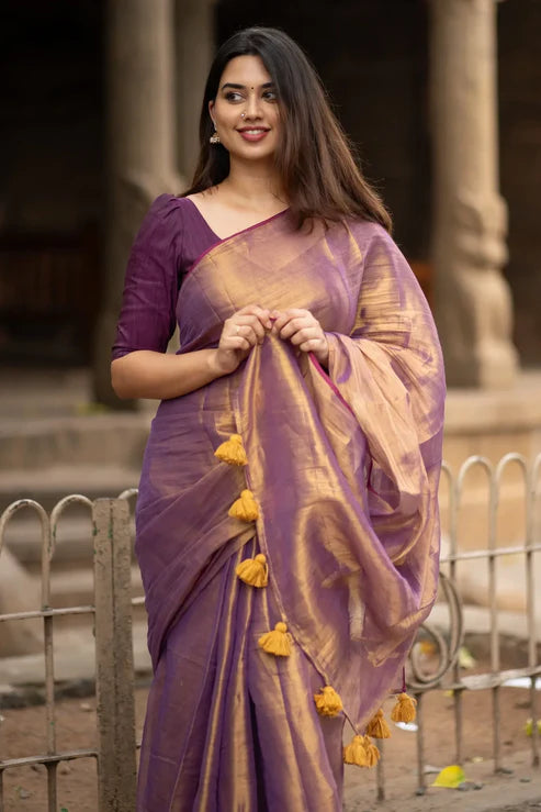 Evara Tissue Cotton Sarees