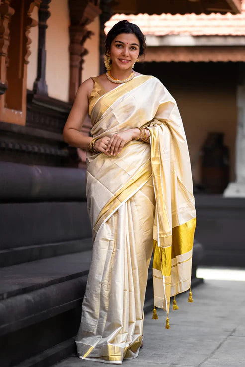 Super Selling Kerala Kasavu Saree For You