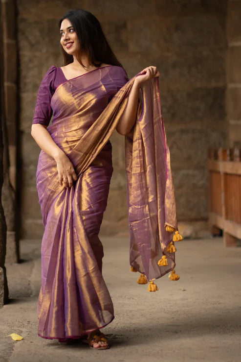 Evara Tissue Cotton Sarees